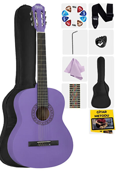 Saatistan Klasik Gitar 4/4 Yetişkin Boy, Sap Ayarlı, Full Set, Profesyonel Ka...