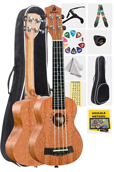 Saatistan Tenor Ukulele RD-26 Çanta Capo Askı Metod Pena ile Mükemmel Ses Keyfi