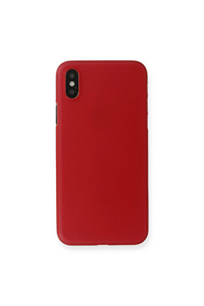 eco port حافظة آيفون Xs ماكس من البولي بروبيلين، غطاء رفيع للغاية - أحمر