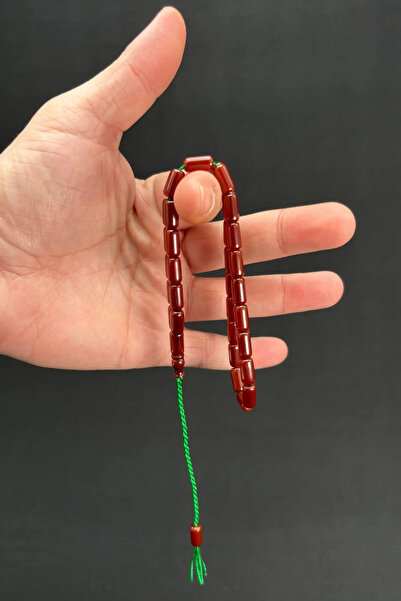 DENİZ ERGEN Kırmızı 5.5 x 10 Bakalit Sıkma Tespih