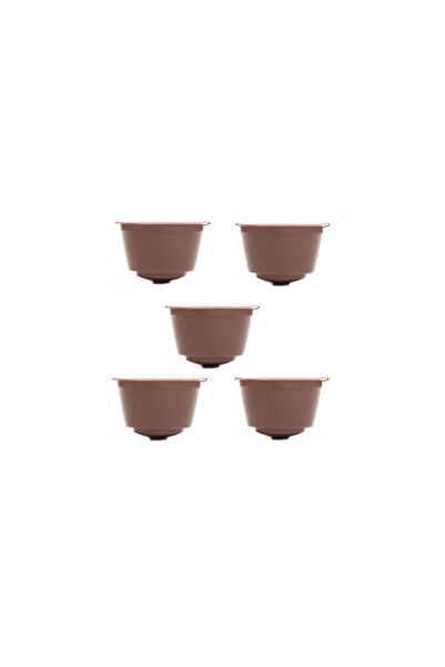 OEM Set 5 capsule cafea compatibile Dolce Gusto, maro