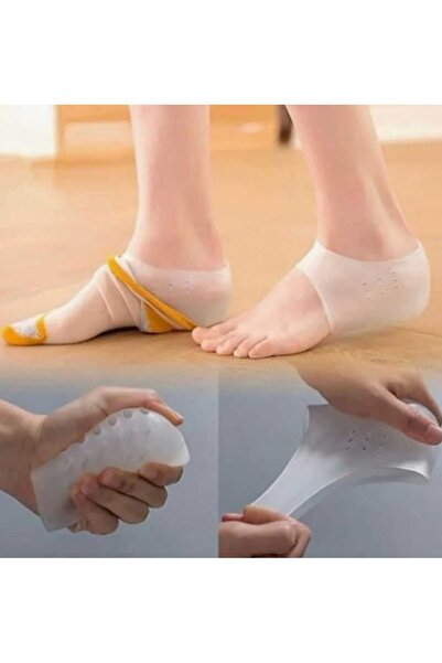 pure age Topuk Gömleği Diken Çorabı Koruyucu Gömlek Tabanlık Silikon Esnek Ço...