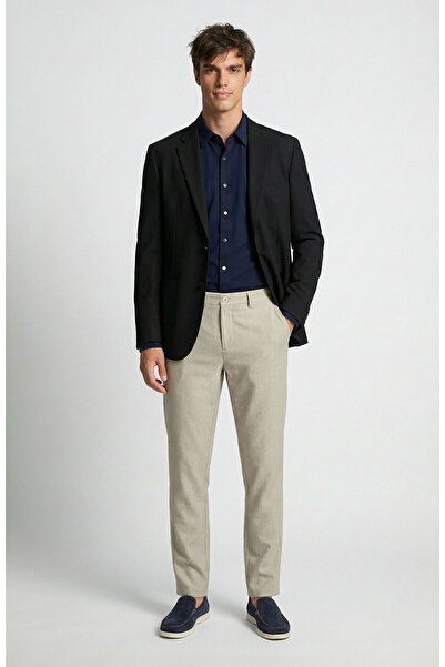 Network Bej Diyagonal Pantolon