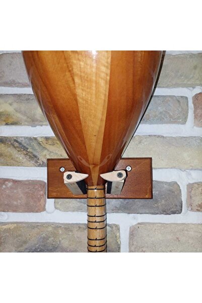 Saatistan Ahşap Bağlama Saz Askısı Duvar Askı Standı, Çok Yönlü ve Dayanıklı