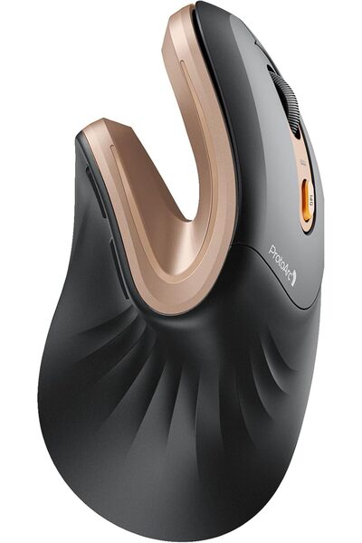 ProtoArc ماوس مريح، EM11 NL ماوس عمودي لاسلكي قابل لإعادة الشحن بتقنية البلوتوث