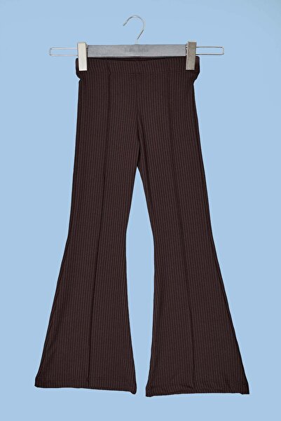 Fulla Moda بنطلون فلير قطني مضلع للفتيات