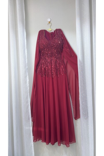 dalaa Chiffon evening dress