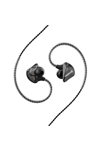Saatistan Yüksek Kaliteli Siyah In-Ear Monitör Kulaklık, Net Ses Deneyimi