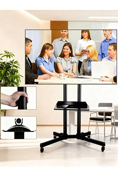 VOGMAX TV Stand with wheels and Swivel Mount Bracket 32 to 70"