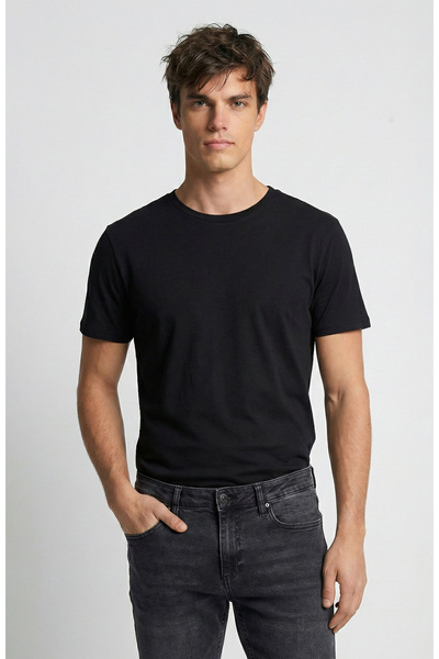 Network Siyah Basic Pike T-shirt