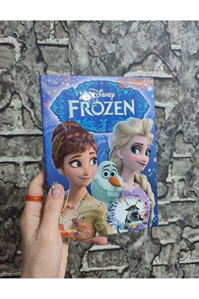 senacacollection Frozen Hard Cover Striped 80 Sheets Notebook A5 Size