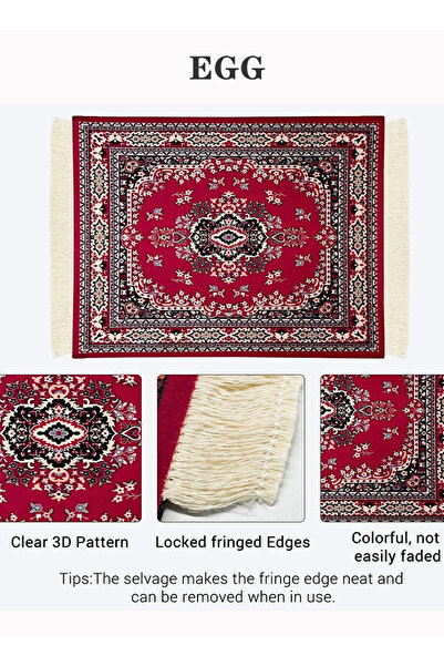 EGG gaming mousepad, anti-slip base, bohemian style coffee pad, office mousep...