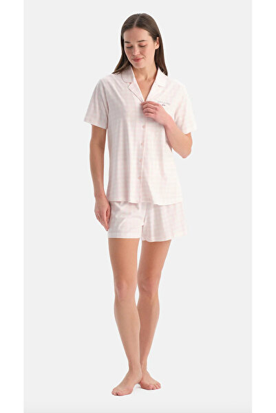 Dagi Set de pijamale pentru femei, Premium, cu model Gingham, 50% modal, 50% ...