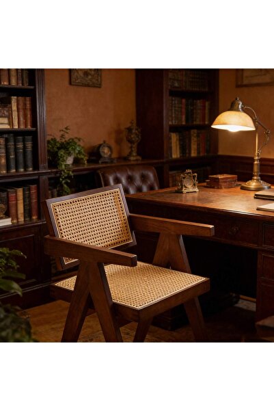 Mtanvxay كرسي استرخاء متعدد الاستخدامات بتصميم كلاسيكي من خشب المطاط ومقعد مخ...