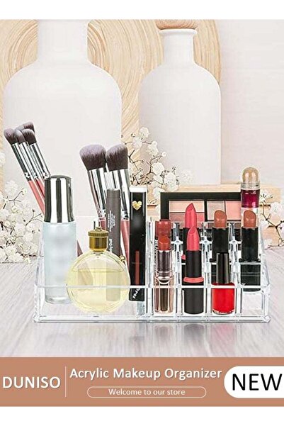 DOMEET Clear Acrylic Makeup Organizer, Makeup Cosmetic Acrylic Organizer Disp...