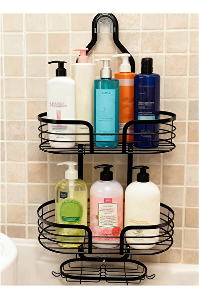 Pomefar Stainless Steel Shower Caddy,No Drilling,Bathroom Organizer,Large Cap...