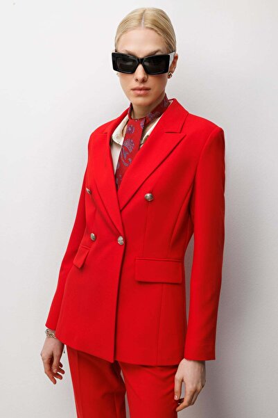 Ekol Kruvaze Yaka Kapak Cepli Ceket