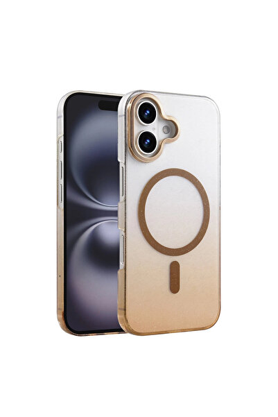 VINTESSY غطاء آيفون 16 بلس اللامع بتقنية ماج سيف - تيتانيوم صحراوي