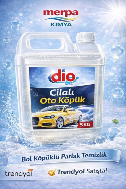 DİO Cilalı Oto Köpük | Bol Köpük | Cilalı Temizlik ve Parlaklık | 5 KG | MERP...