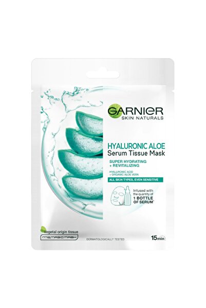 Garnier Set of 3 Skin Naturals Sheet Mask, Hyaluronic Acid and Aloe Vera, All...
