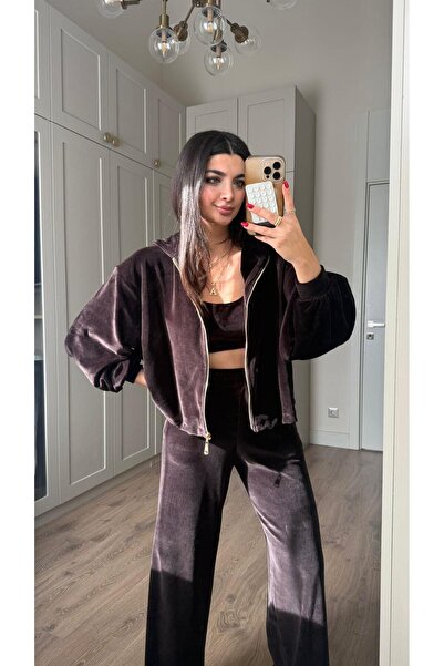 Bade Butik Coffee Velvet Triple Set