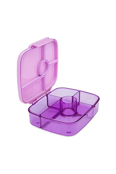YumBox Go Leakproof Bento Box – 5 Compartment Deep Lunch Box -Kyoto Purple