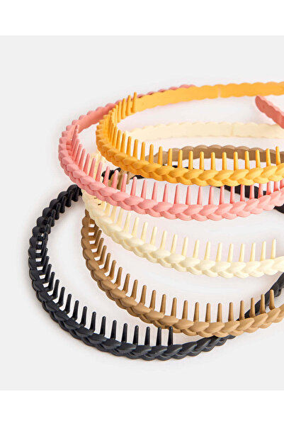 REDTAG Girls Assorted Embellished Headband Set (5 Piece)