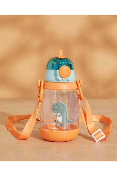 REDTAG زجاجة مياه مطبوعة باللون البرتقالي