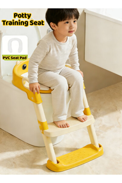 Generic Potty Training Seat with Step Stool Foldable Kids Toilet Potty Chair ...