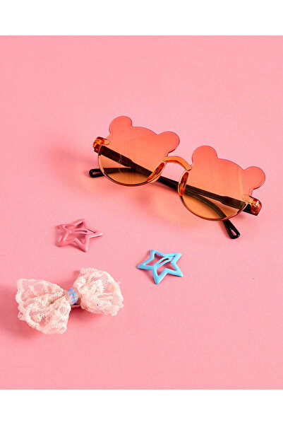 REDTAG مجموعة نظارات شمسية متنوعة للبنات مع إكسسوارات للشعر (4 قطع)