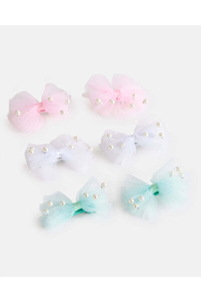 REDTAG مجموعة مشابك شعر متنوعة للبنات (عبوة من 6 قطع)