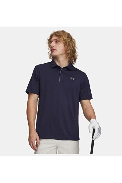 Under Armour تي شيرت بولو للرجال من Tech باللون الأزرق الداكن 1290140-410