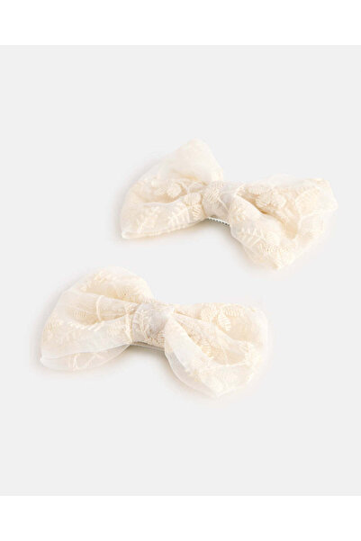 REDTAG مجموعة أظافر بيضاء للبنات (عبوة من قطعتين)