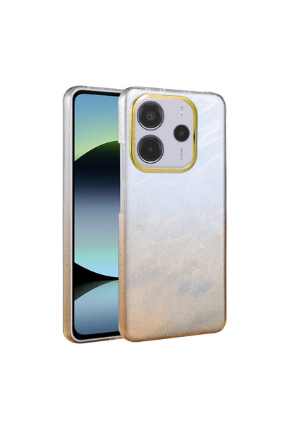 eco port غطاء لامع لـ Redmi Note 14 4G - تيتانيوم الصحراء