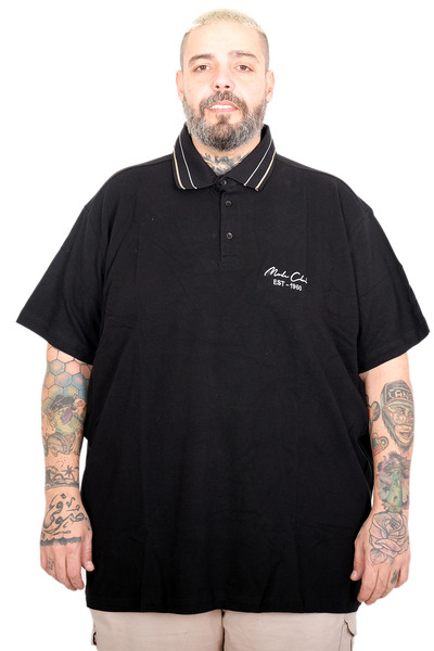 ModeXL Ανδρικό μπλουζάκι Mode XL Plus Size Modeclub με λαιμόκοψη πόλο 25316 Μ...