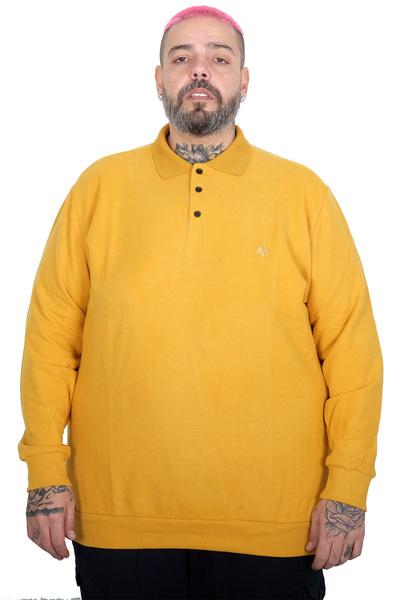 ModeXL Mode XL Large Size Men's Embroidered Thessaloniki Polo Sweatshirt 2044...