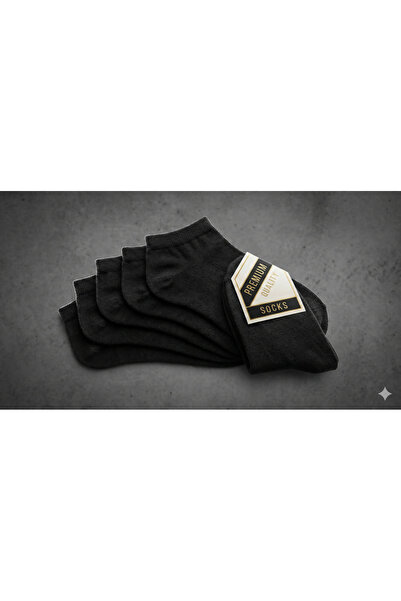 Üstünel çorap 6 Pairs (Black) Luxury Cotton Bootie Socks - Anti-Sweat, Anti-O...