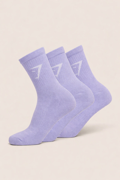 Stylovi Pachet de 3 șosete GymShark - Șosete sport premium ultra-confortabile...