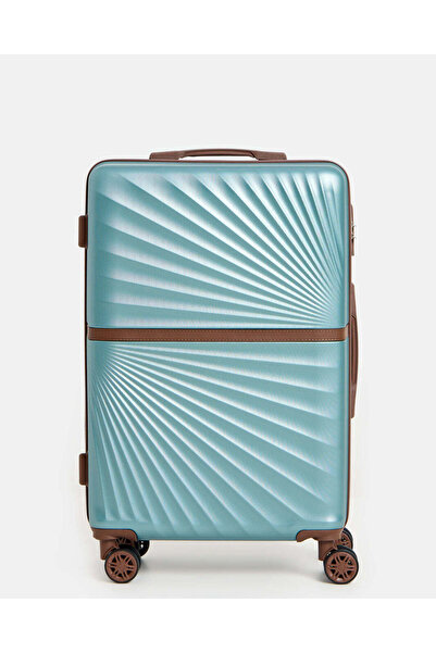 REDTAG Teal Trolley Luggage (24Inch)