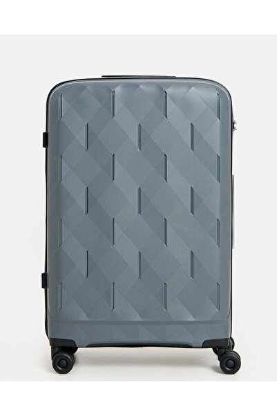 REDTAG حقيبة سفر بعجلات من البولي بروبيلين الرمادي (28 بوصة)