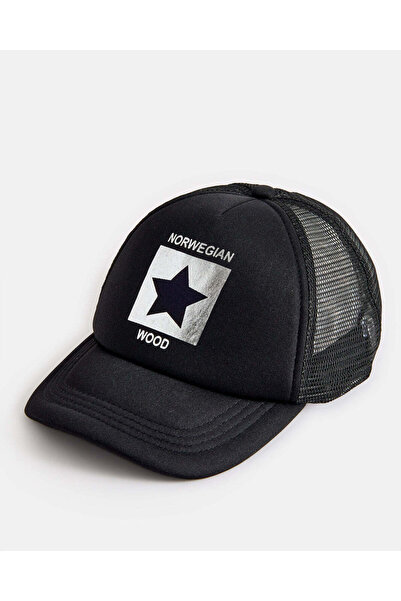 REDTAG Boys Black Printed Cap