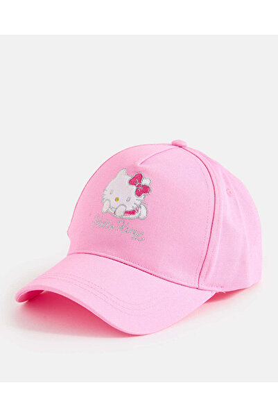 REDTAG Girls Pink Embellished Hello Kitty Cap
