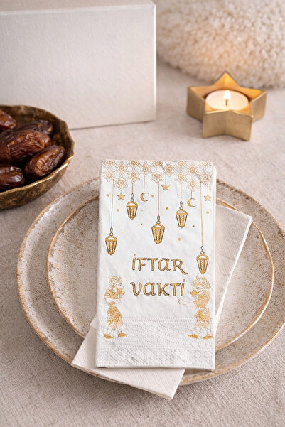 Anadolu Saray İftar Temalı Gold Baskılı 30’lu Çift Katlı Premium Selüloz Kağı...