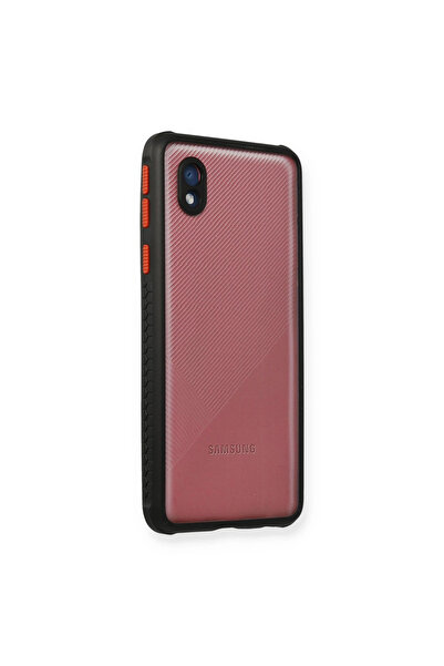 eco port حافظة سامسونج جالاكسي A01 كور ميامي سيليكون شفاف - أسود