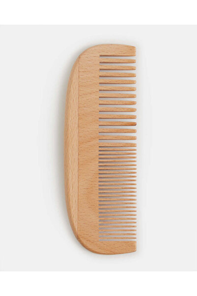 REDTAG Beige Wooden Hair Comb