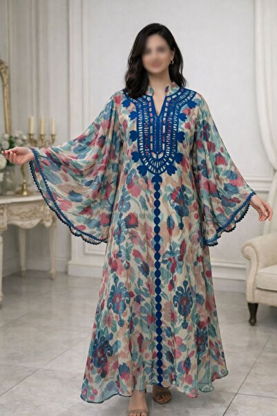 ELLA جلابية كويتي بكم فراشة تصميم فرنسي