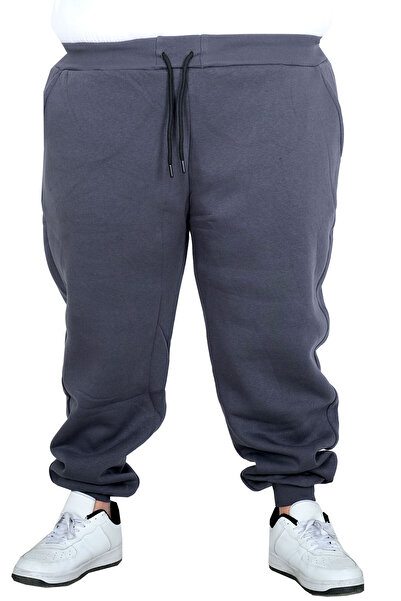 ModeXL Mode XL Large Size Men's 3-Strand Skinny Leg Sweatpants 20583 Fume