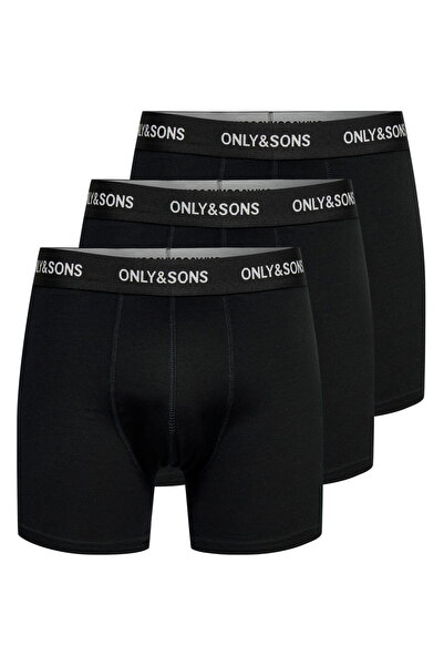 Only & Sons Elastic Waist Cotton Boxer Pack - Basic
