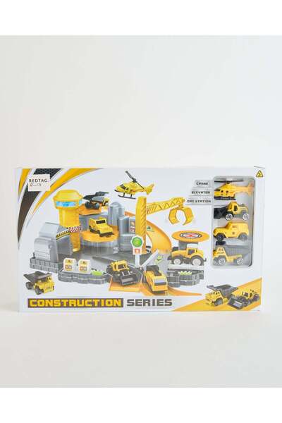 REDTAG Assorted Engineering Parking Lot Play Set for Kids (Multi-Piece)