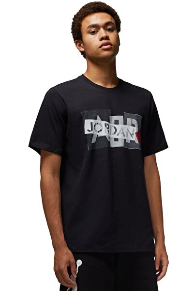 Nike Ανδρικό μπλουζάκι Air Jordan M Brand Graphics SS Crew με γραφικά σχέδια,...
